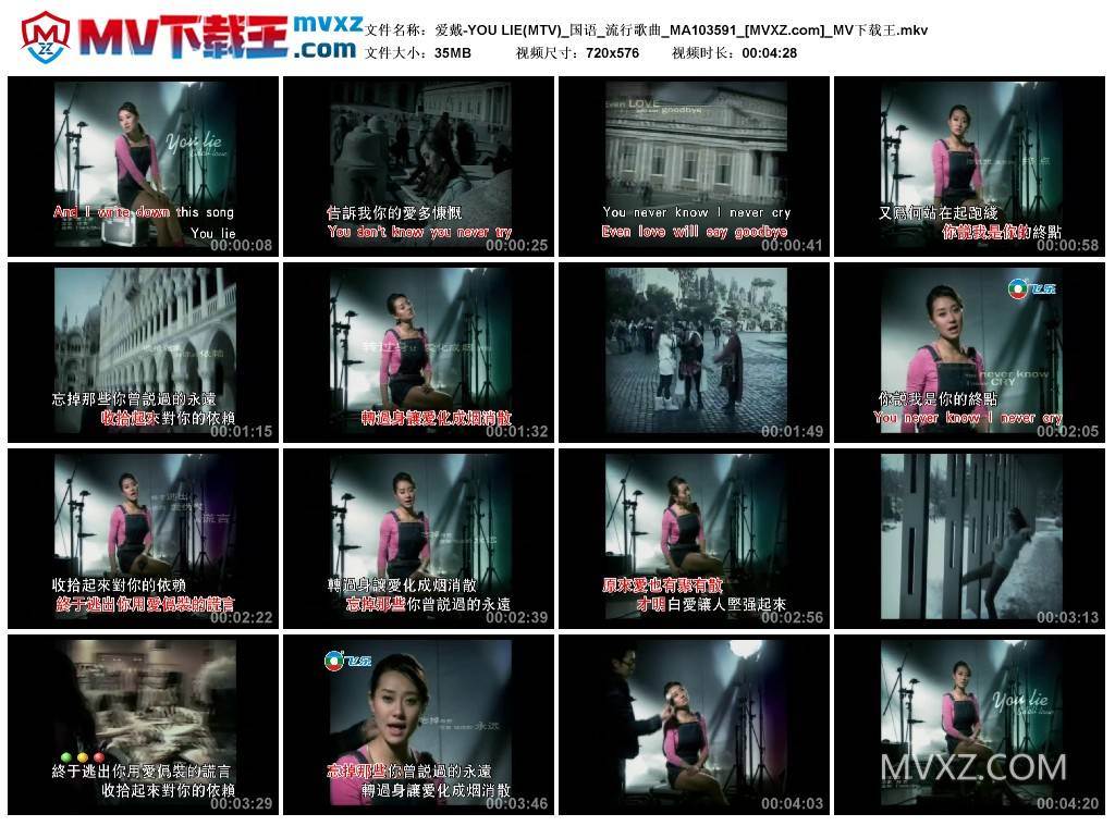 爱戴-YOU LIE(MTV)_国语_流行歌曲_MA103591